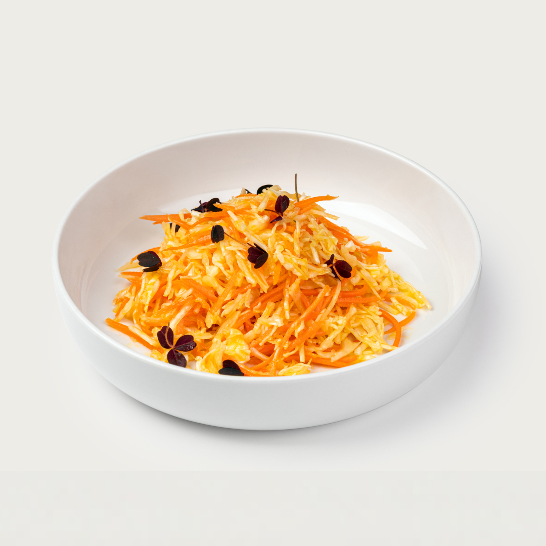 Салат из капусты и моркови с ароматным маслом