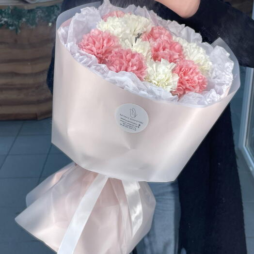 Очень красивый букет из диантусов