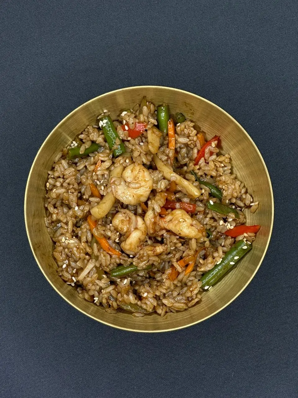 Рис с морепродуктами в терияке