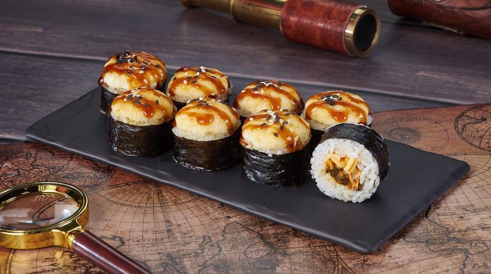 Мини-ролл запеченный с омлетом