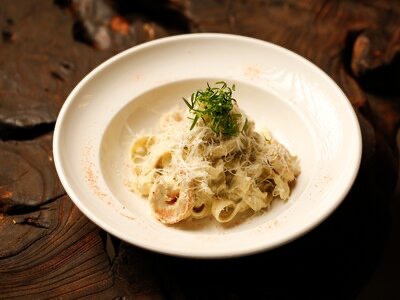 Тальятелле с креветками