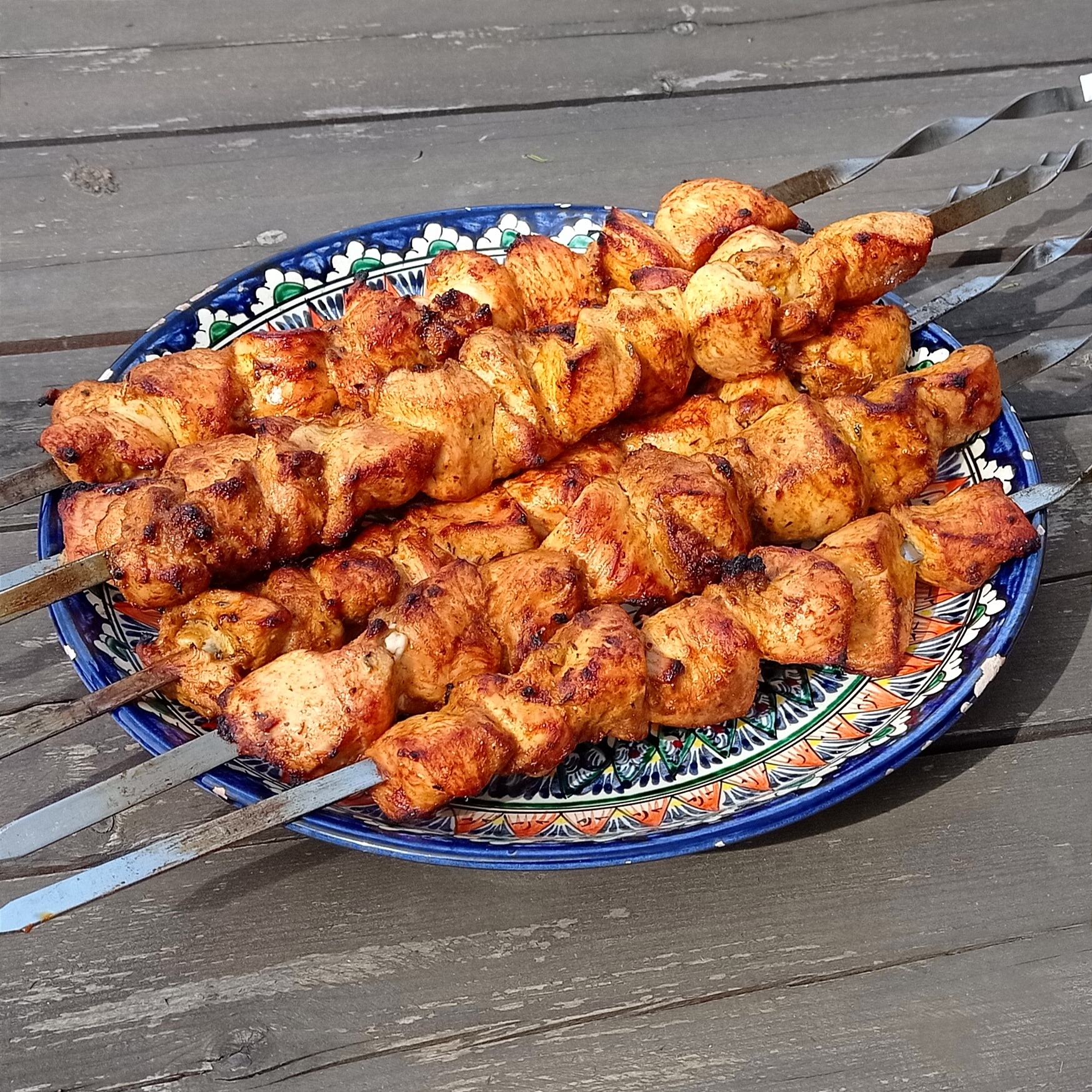 Шашлык из куриного филе
