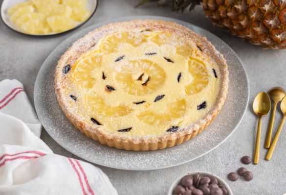 Итальянская Кростата с рикоттой и ананасами