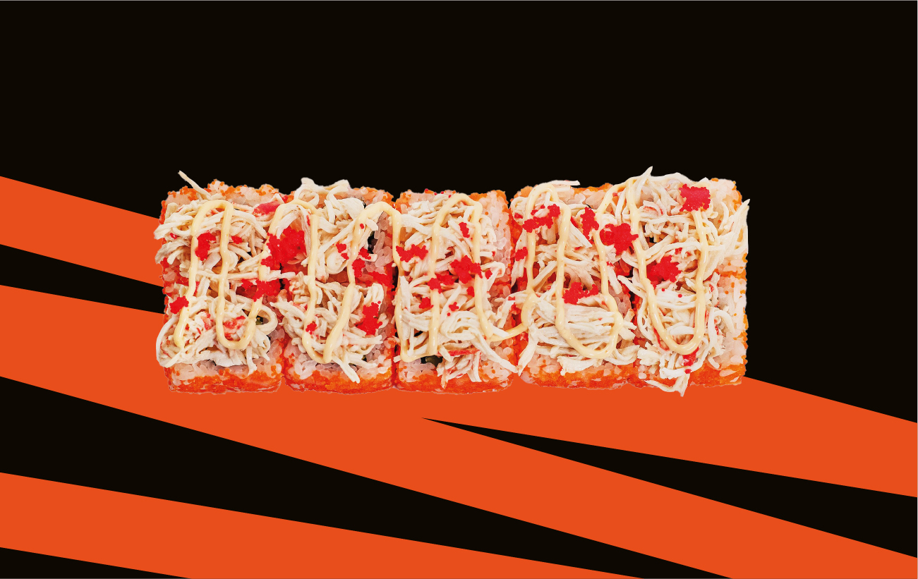 Ролл с рваным крабом