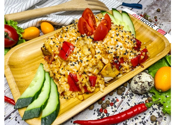 Рис с курицей