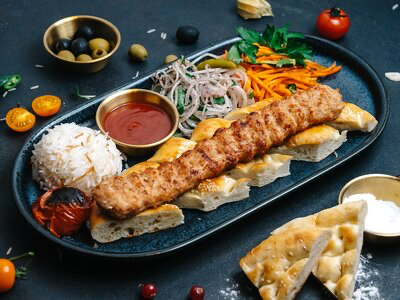 Адана-кебаб с курицей