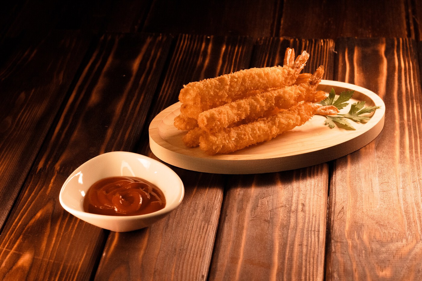 Креветки темпура