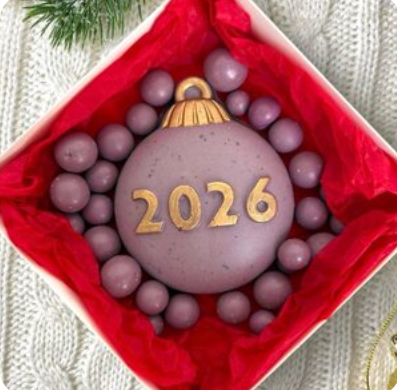 Новогодний фигурный шоколад "Новогодний шар"