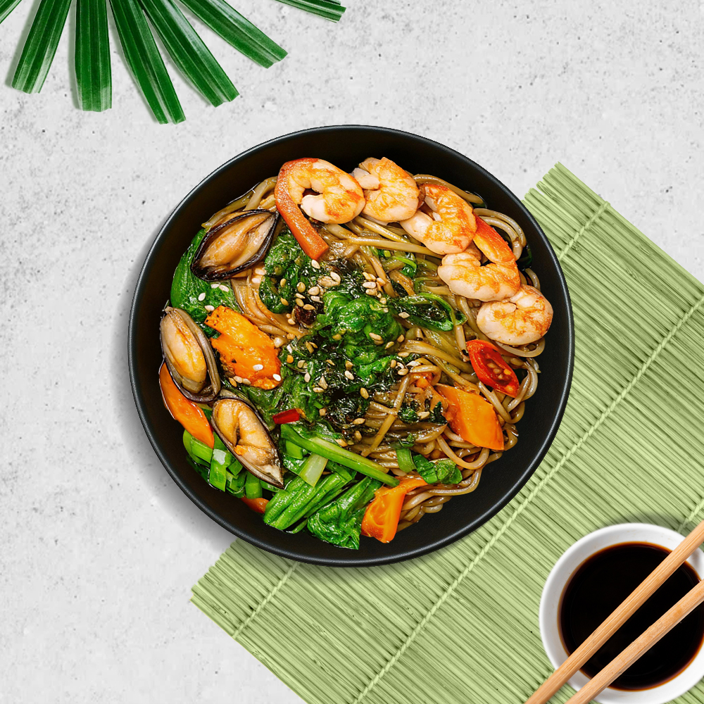 Вок с морепродуктами