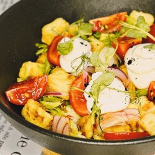 Салат из жареных баклажан