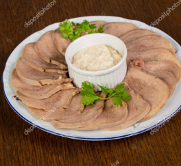 Язык с хреном