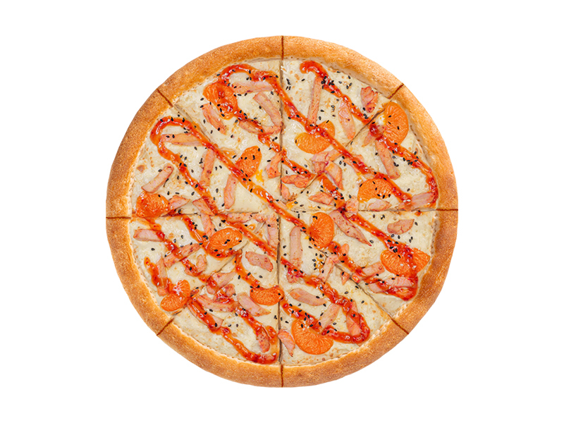 С цыплёнком и мандаринами 25см