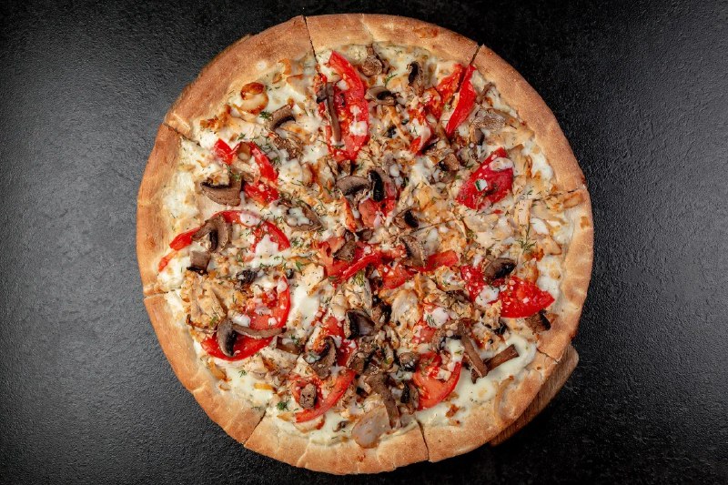 Пицца Курица и Грибы 30 см.