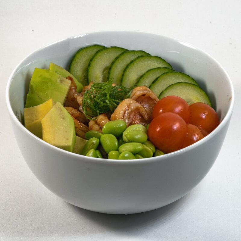 Поке с Креветками тонкатсу