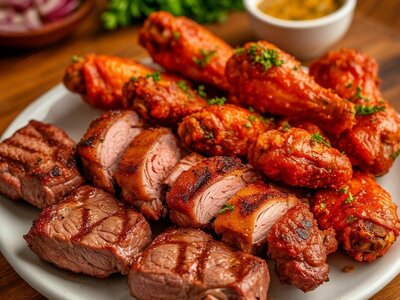 Рёбрышки и Крылышки на углях