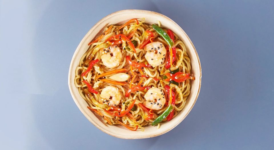 Wok с морепродуктами