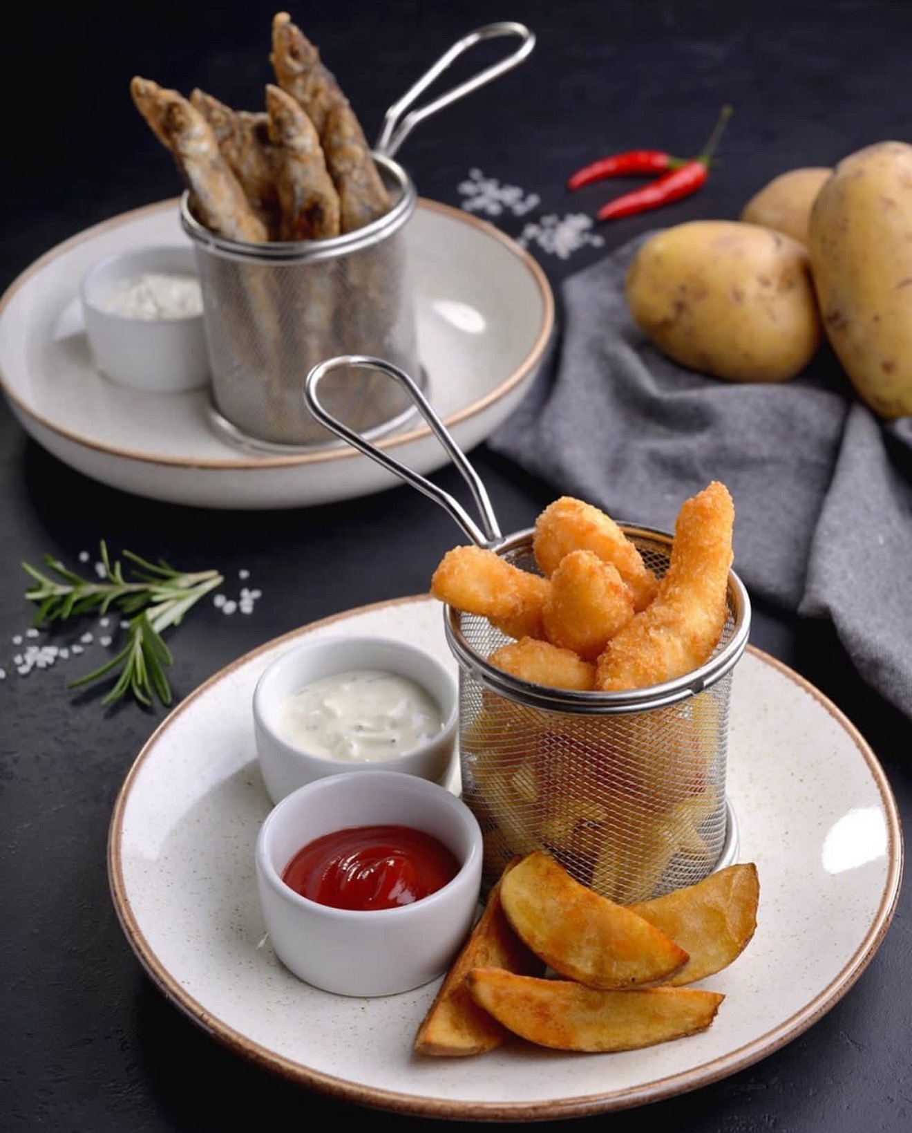 Хрустящая мойва в панировке