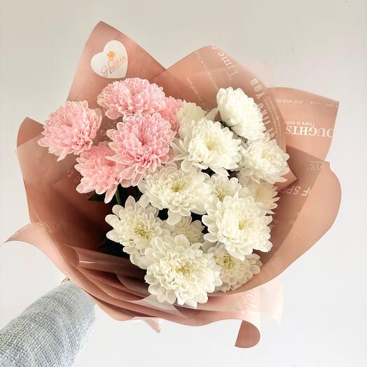 Букет «Ягодный микс» из хризантем