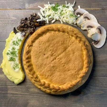 Пирог с картофелем и грибами 1200гр.