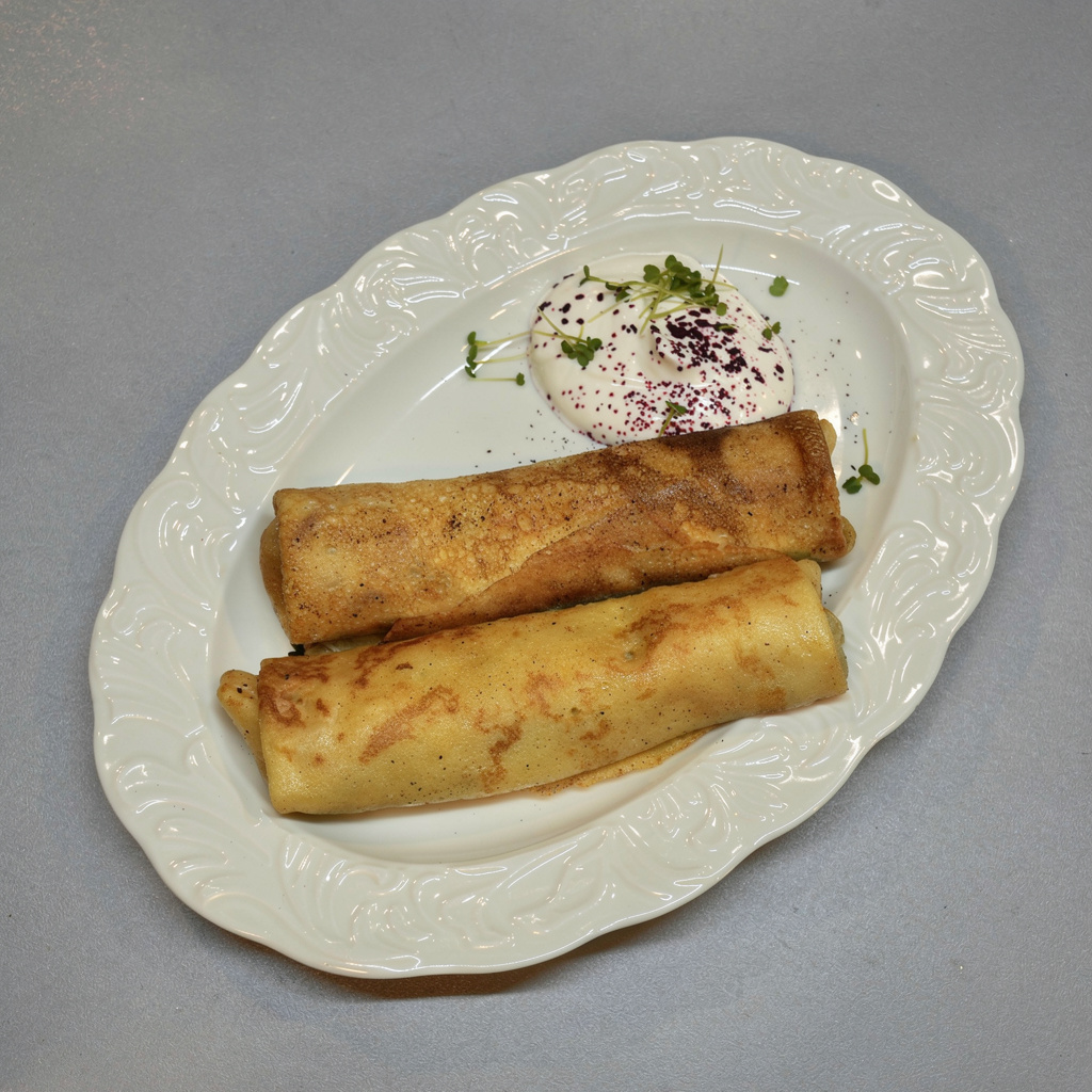 Блины с грибами