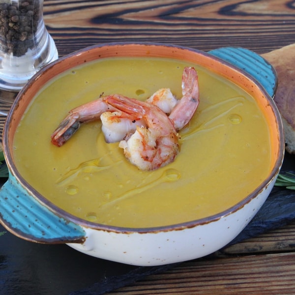 Крем-суп из печёной тыквы