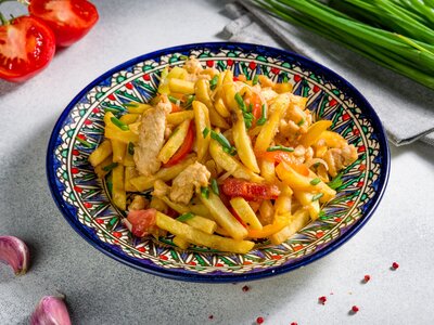 Курица с картошкой фр