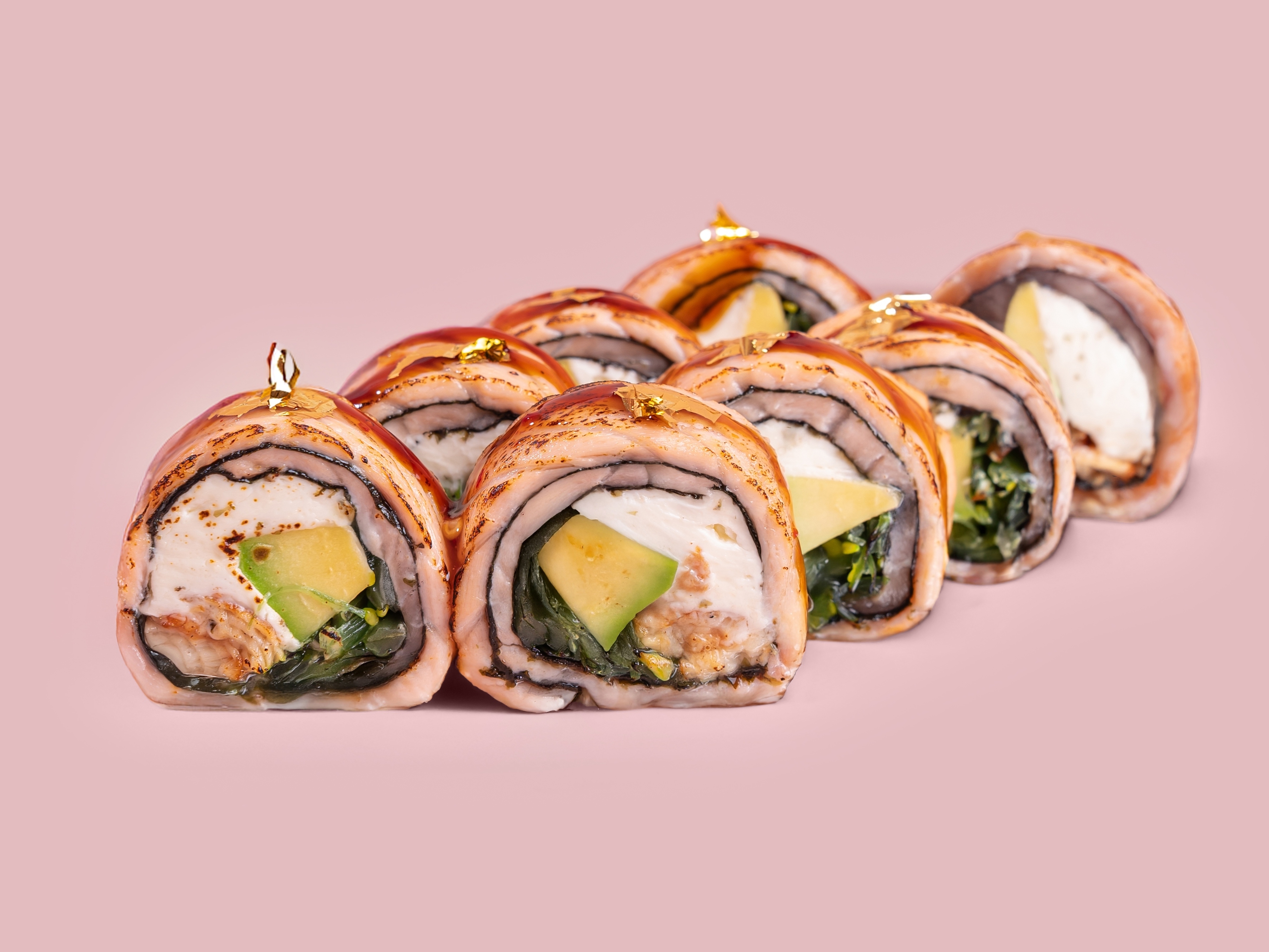 Роллы «Фламбе люкс»