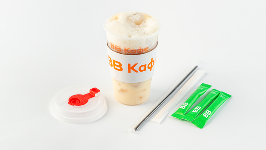 Айс Латте на банановом напитке 300 мл, кафе