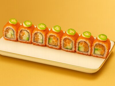 Острый Ролл с лососем