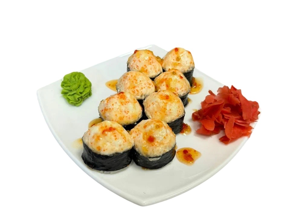 Со сливочной шапкой и копченым лососем