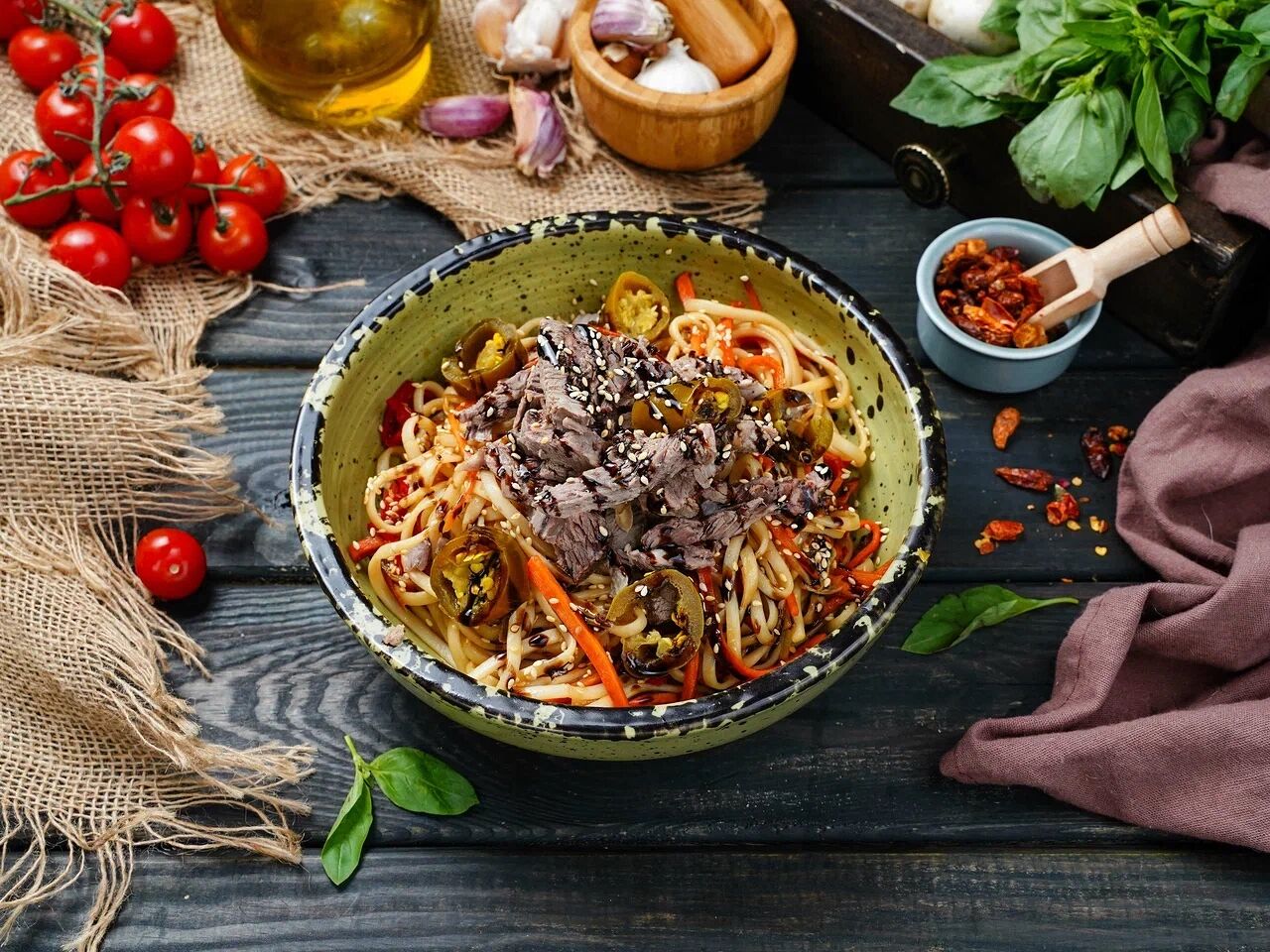 Wok Соба с говядиной