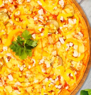 Пицца Чикен 33 см на тонком тесте