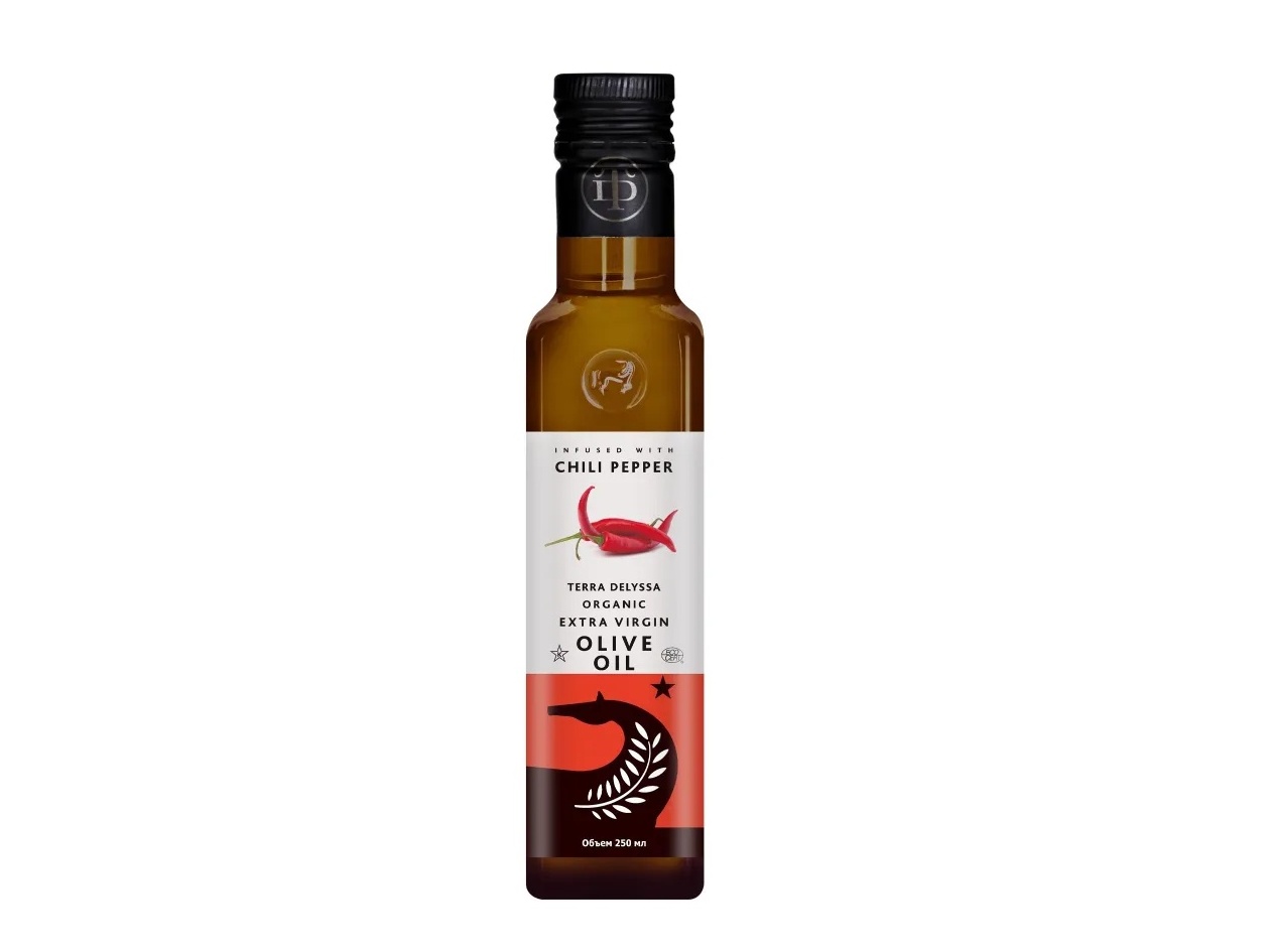 Масло оливковое Terra Delyssa Organic Extra Virgin с экстрактом чили