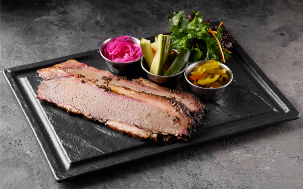 Техасский брискет с сетом гарниров