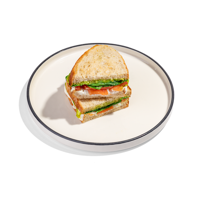 Сэндвич с форелью (половина)