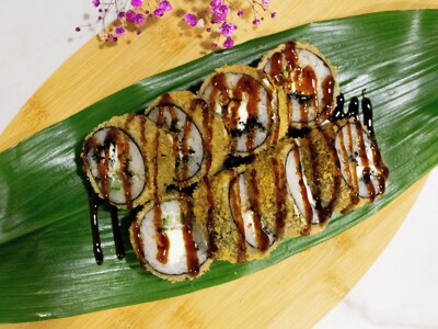 Жареный с угрем