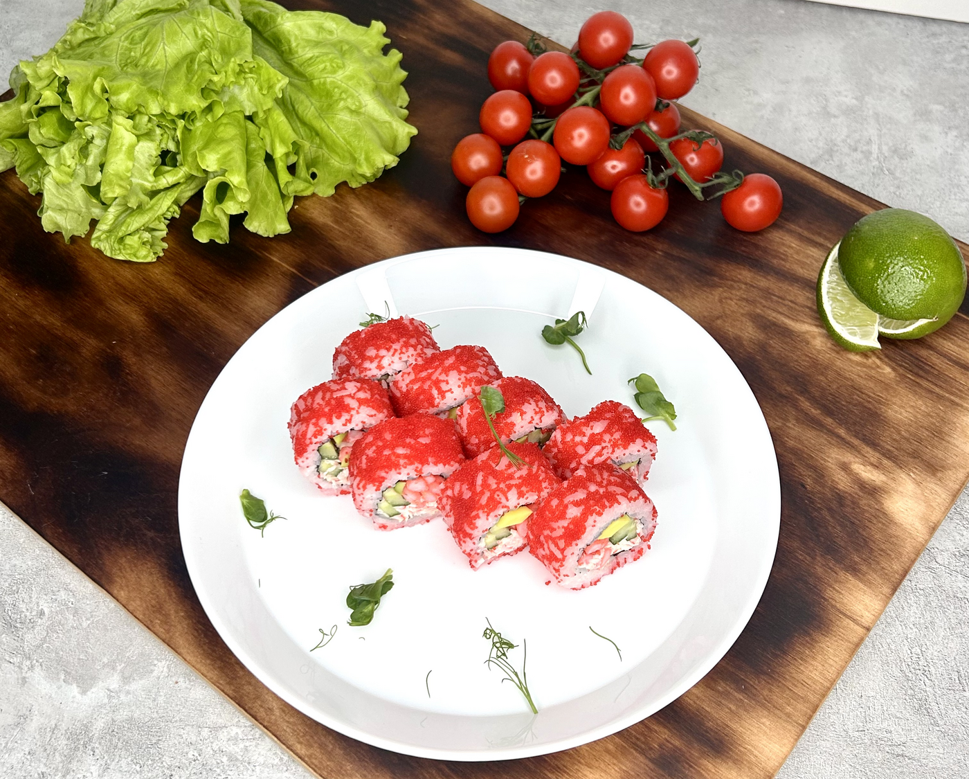 Калифорния к креветкой