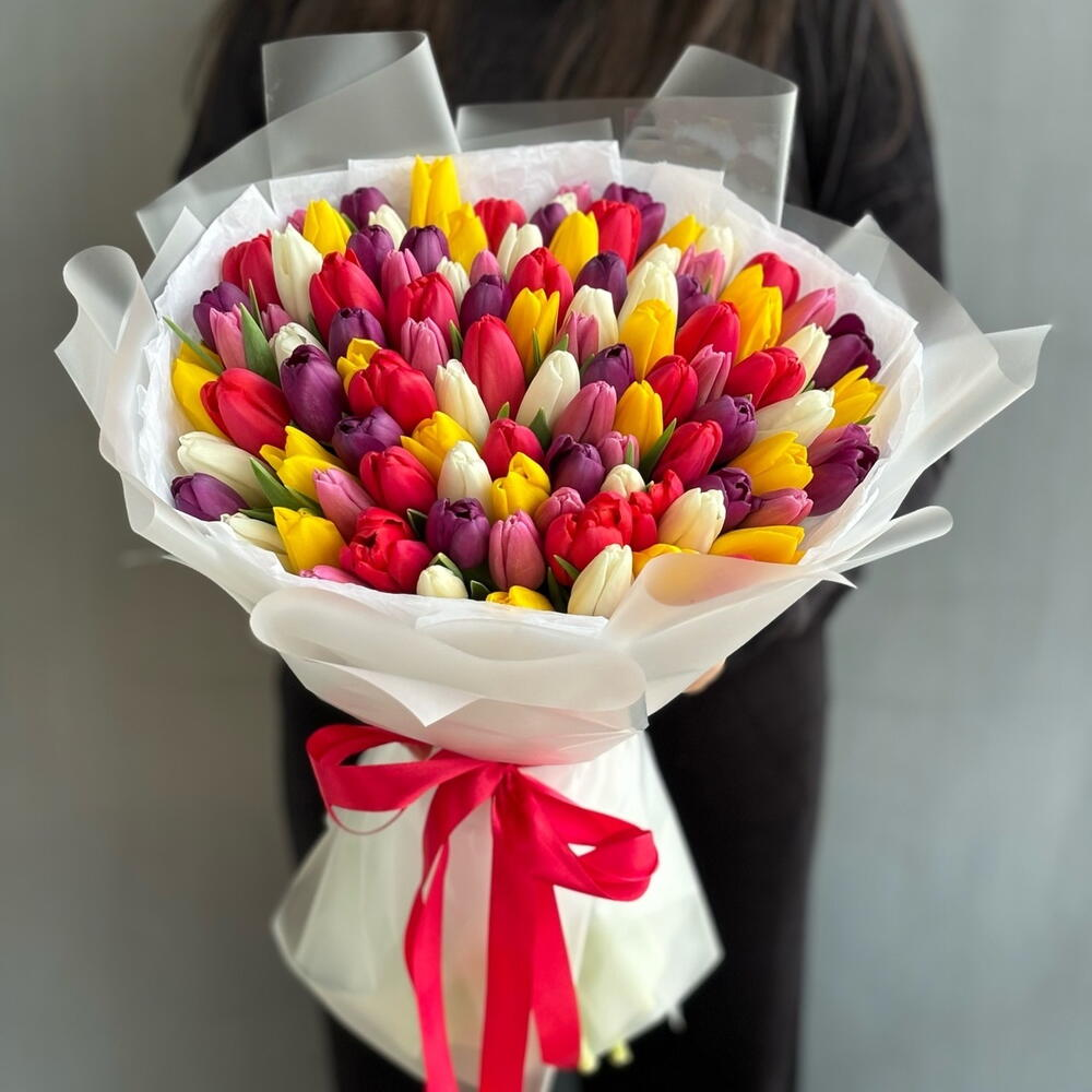 101 тюльпан микс весенний