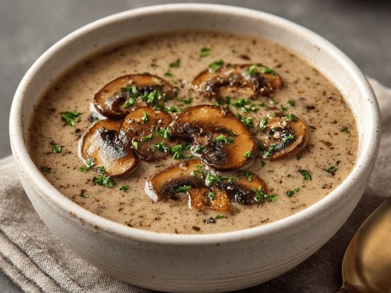 Суп-пюре грибной