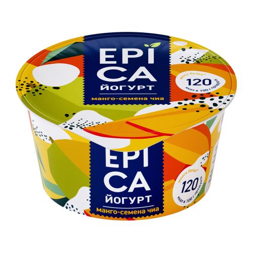 Йогурт Epica Манго семена чиа 5% 130г