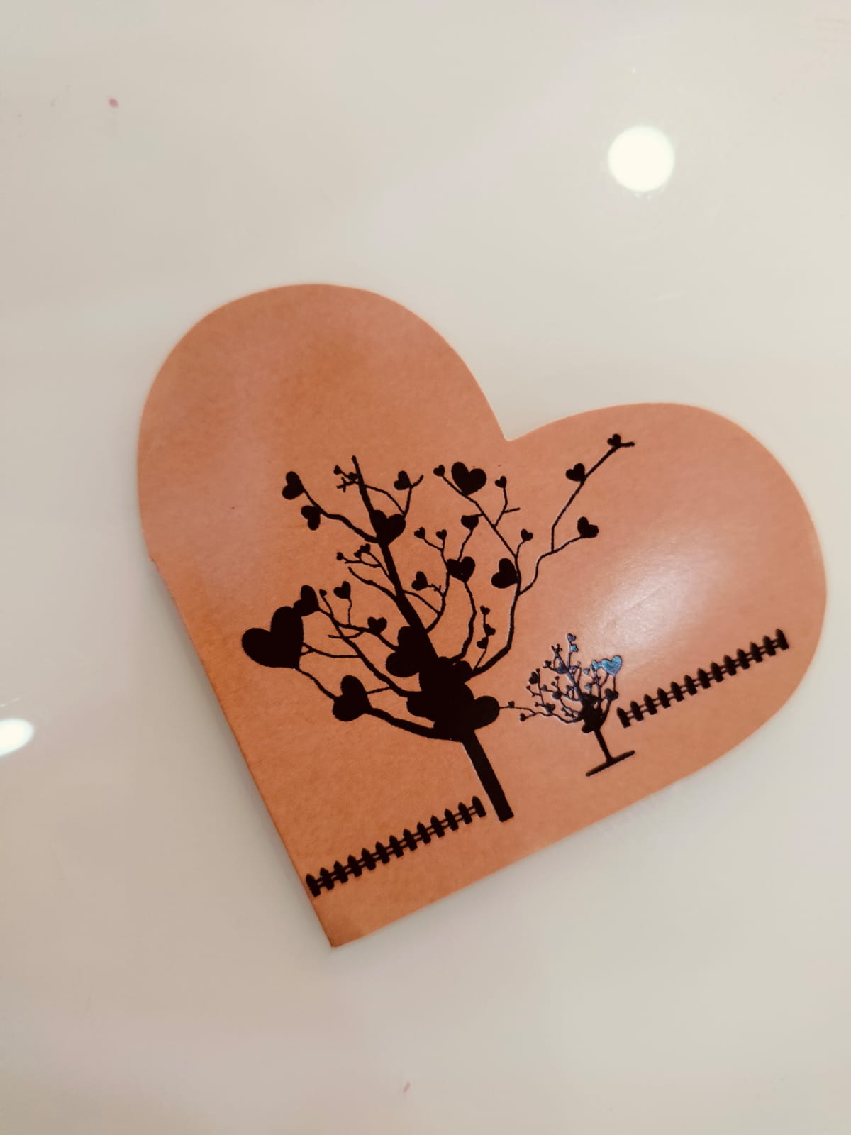 Открытка сердце Дерево