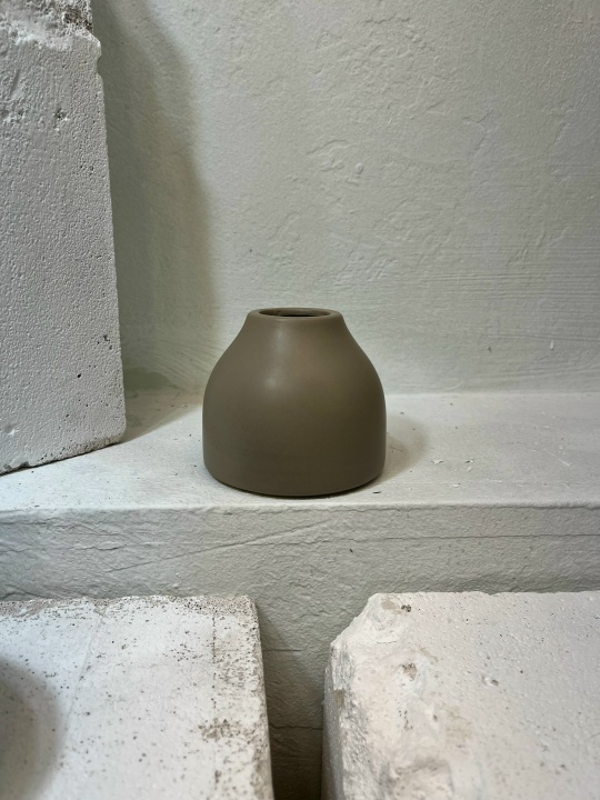 Ваза керамика серая
