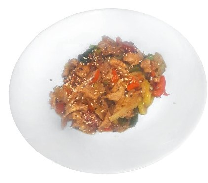 Свинина с овощами