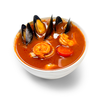 Суп томатный с морепродуктами