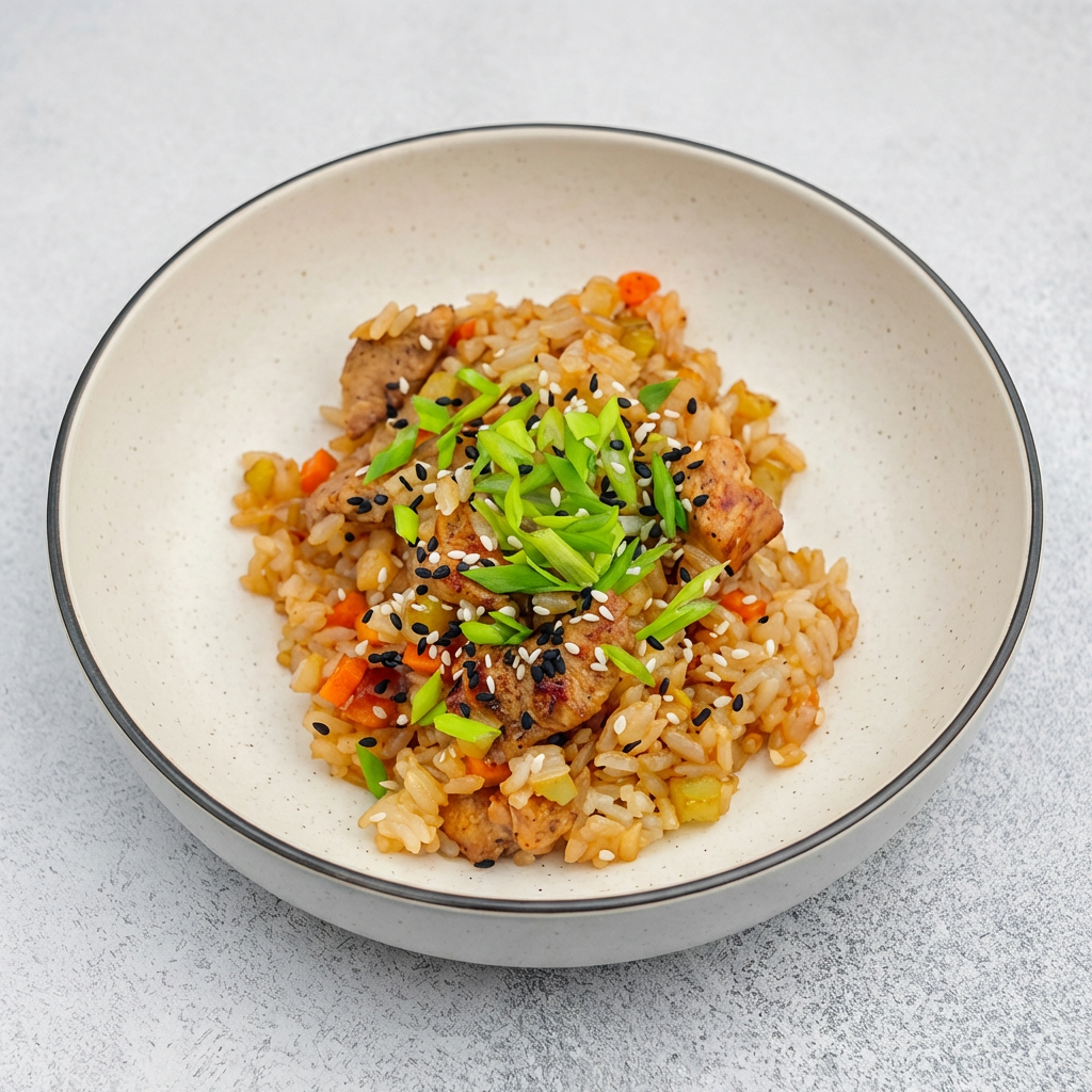 Рис с курицей