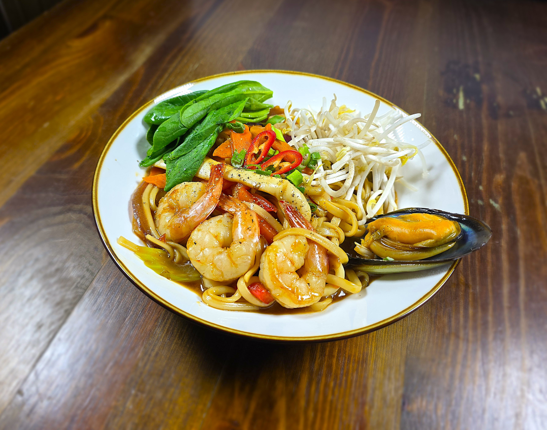 Удон с морепродуктами