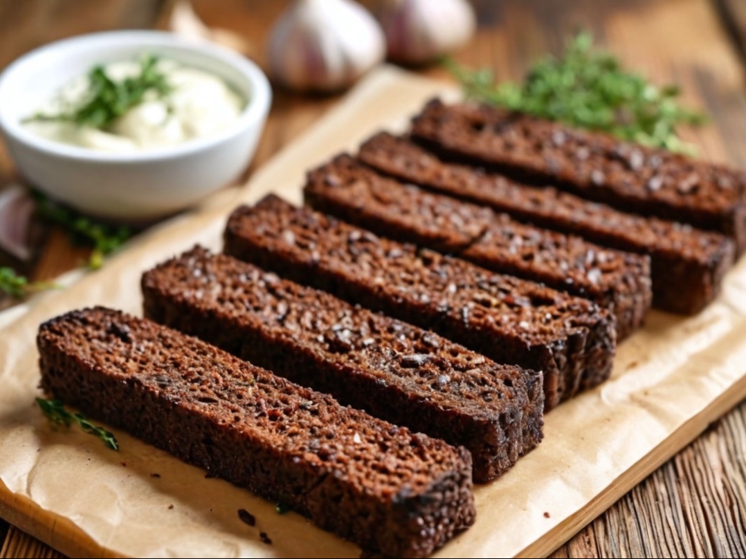 Гренки чесночные