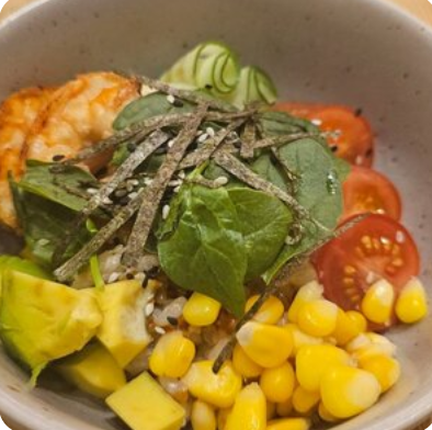 Боул с креветкой