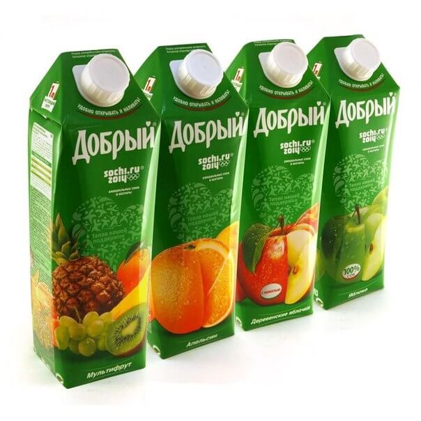 Сок в ассортименте 1л