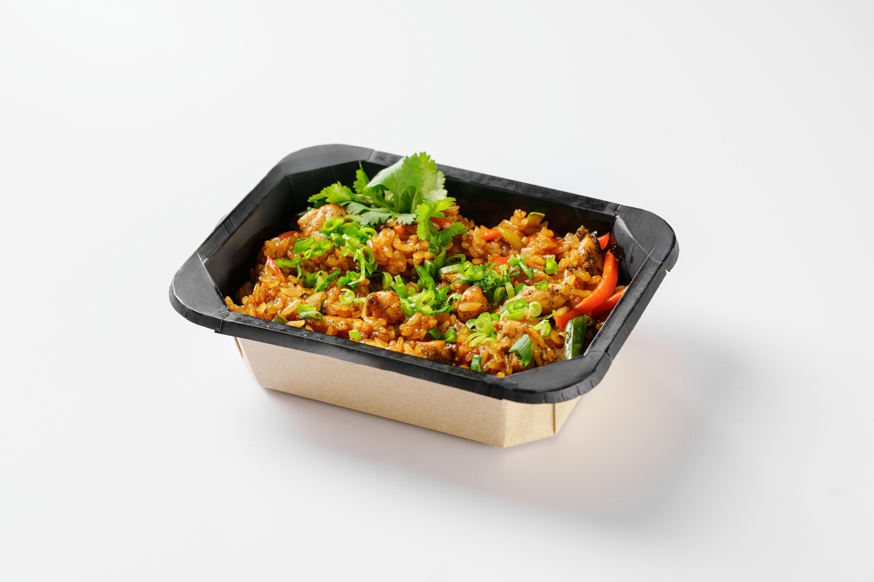 Тяхан с курицей